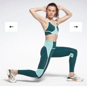 Reebok Lux Racer Colourblock Padded Sports Bra